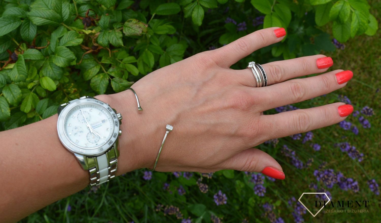 Bransoletka srebrna kwadracik z cyrkonią  ✓Sztywne bransoletki ✓ Srebrne bransoletki w sklepie zegarki-diament.pl✓ Autoryzowany sklep✓ Kurier Gratis 24h✓ Gwarancja najniższej ceny.jpg